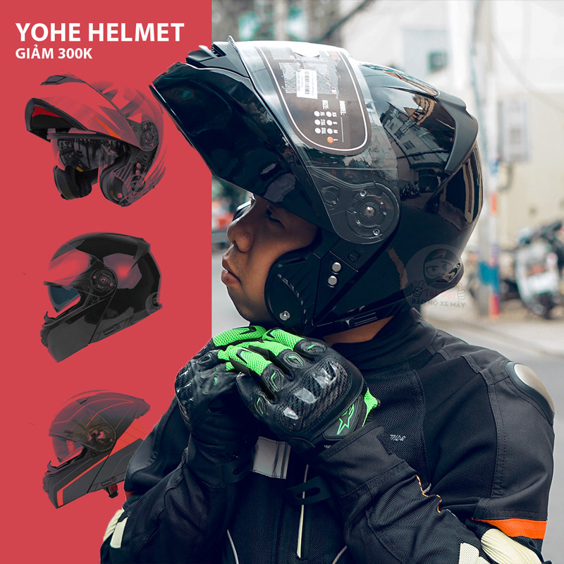 Nên chọn mũ Yohe nào khi đi xe máy, đi phố và đi phượt?